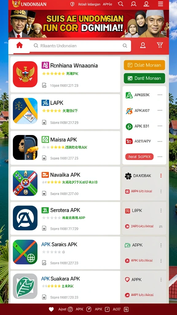 anoboy - Halaman menu pengaturan yang mudah digunakan.