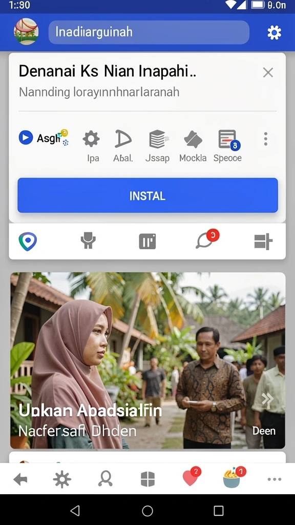 mamen123 - Tampilan grafis yang cerah dan menggembirakan.
