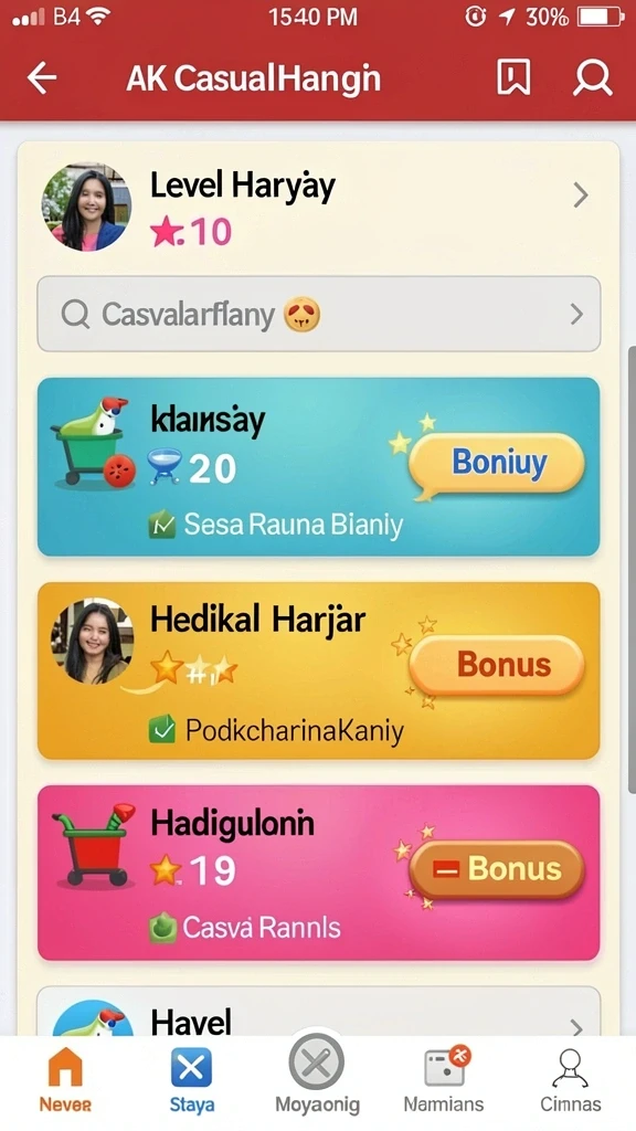 tv888 - Tampilan antarmuka yang user-friendly dan menarik.